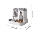 thumbnail image 3 of 2 In 1 Automatic Pet Feeder Water Dispenser Large Capacity PP PET Material for Small Medium Dogs Cats No Electricity Needed, 3 of 5