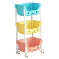thumbnail image 3 of Lipstore 3 Tier Storage Cart Multipurpose Art Craft Trolley for Office Garage Kitchen A, 3 of 8
