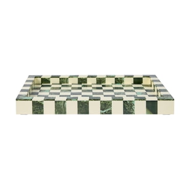 Anko Green Check Decor Tray