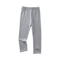 thumbnail image 1 of IROINID Deals Girls Pants Summer Pants Capri Big Rabbit Decorative Elastic Thin Children's Pants,Gray, 1 of 4