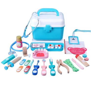 Jouet d'Équipement de Docteur Petit 28 Pcs Drôle Docteur Jouet d'Imitation Jeu de Rôle Jouet pour Enfants