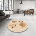 thumbnail image 4 of Ahgly Company Tapis Rectangulaire d'Intérieur Lavable en Machine Bronze Brun Transitionnel, 4 Pieds x 6 Pieds, 4 of 7