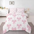 thumbnail image 2 of Erosebridal Princess Bow Comforter Sets Full Size, Romantic Heart Comforters & Duvets, Cartoon Princess Decor, Reversible, 2 of 7
