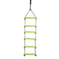 thumbnail image 2 of Tachiuwa 120KG Kids Outdoor Playhouse 6 Rungs 2m Rope Climbing Ladder Swing Toy Green, 2 of 5