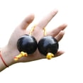 thumbnail image 2 of Mosiee Sand Ball Asalato African Shakers Rhythm Fingertip Ball Percussion Instrument Abs Climbing Rope Fingertip Music Egg Shaker, 2 of 9