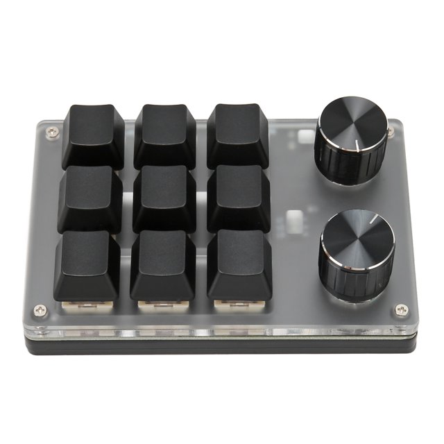 Clavier Mécanique Macro à une Main, Interrupteur Rouge Portable USB Mini DIY Clavier Programmable avec Bouton, Plug And Play, pour Bureau Gaming