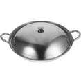 thumbnail image 1 of LOVEVER Chinese Cover Alcohol Stove Noodle Wok Electric Griddle Stainless Steel Cook Pot Home Cooking, 1 of 6