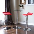 thumbnail image 2 of Bronte Living Leatherette Bar Stool with Adjustable Height, 360 Swivel Design, Low Backrest, Floor Protection and Pedestal Base with Comfortable Footrest for Kitchen, Bar - Series Miranda - Set of 2, 2 of 9