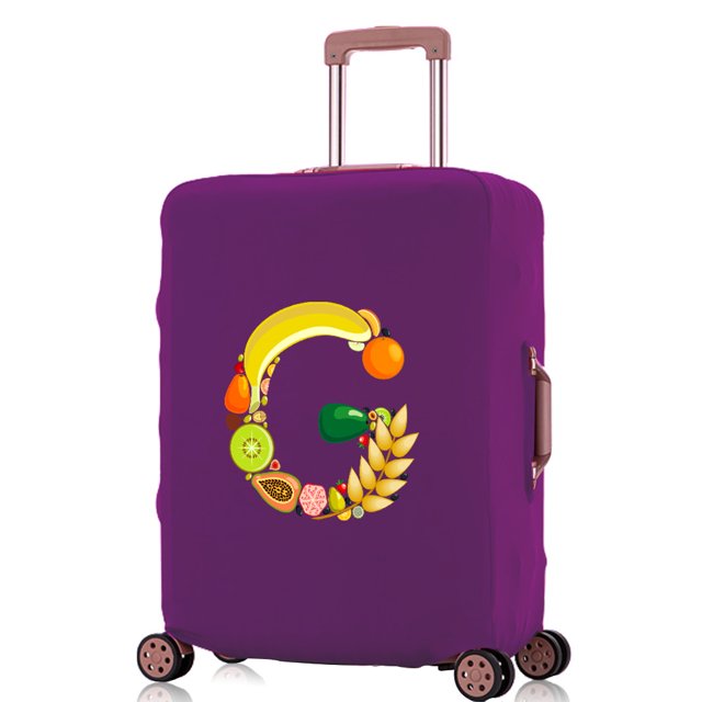 Travel Accessories Luggage Covers Travel Suitcase Cover Protector Reusable Washable 18-32inch Fruit Printed Pattern Series 8fruit G XL