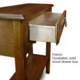 thumbnail image 4 of Leick Furniture Table Console Ondulée en Bois, Fini Chêne Moyen, 4 of 8