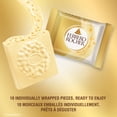 thumbnail image 4 of FERRERO ROCHER, 10 Individually Wrapped, Premium Hazelnut White Chocolate Squares, 4 of 10