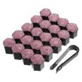 thumbnail image 1 of Unique Bargains 20 Pcs Capuchons d'Écrous de Roue 17 mm Bling Faux Cristal Capuchons de Boulons de Roue Capuchons Universels d'Écrous de Roue Jaune, 1 of 7