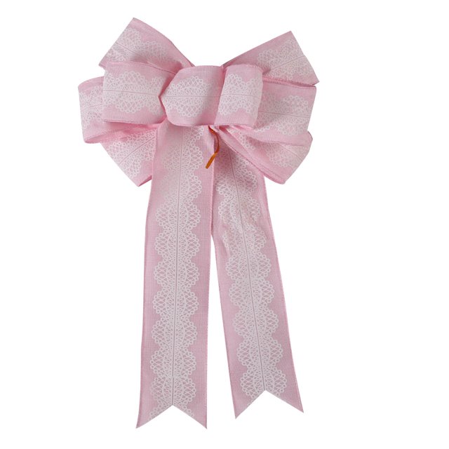 EGNMCR Bows & Ribbons, Ribbons for Crafts Christmas Large Bow Double Layer Linen Bow Christmas Tree Decoration Bow Holiday Pendant