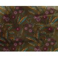 thumbnail image 4 of oneOone Georgette Viscose Fabric Leaves & Floral Block Printed Craft Fabric BTY 42 Inch Wide, 4 of 5