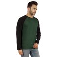 thumbnail image 2 of Inkmeso Men's Regular Fit Round Neck Shirt Solid Raglan Long Sleeve T-Shirts, 2 of 7