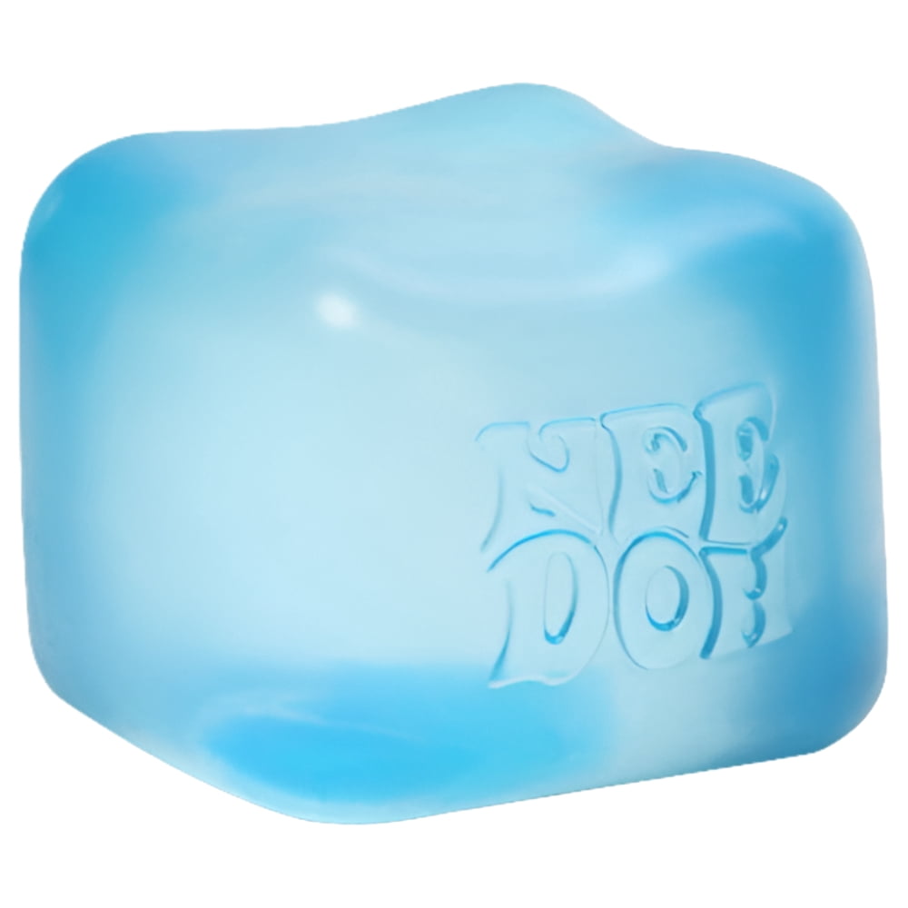 Nee Doh Joli Cube Squish Jouet, 3 Ans et Plus (Bleu), 1 Unité