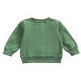 thumbnail image 3 of Kids Pullover Letter Print  Neck Long Sleeve Tops Blouse, 3 of 7