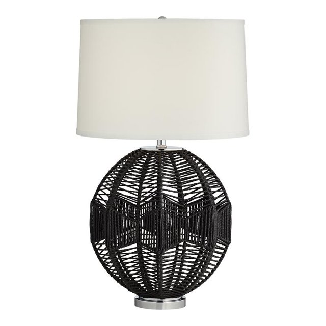 Pacific Coast Lighting North Shore 28.75" String Basket Table Lamp in Black