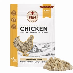 Bully Bunches Freeze Dried Poulet (100g) - Classe humaine