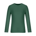 thumbnail image 3 of RXIRUCGD T-shirt Tricoté d'Été pour Homme à Col Rond Uni à Manches Courtes, Vert Armée, Taille : M, 3 of 5