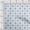 thumbnail image 2 of oneOone Georgette Viscose Medium Blue Fabric Asian Block Sewing Craft Projects Fabric Prints By Yard 42 Inch Wide, 2 of 5