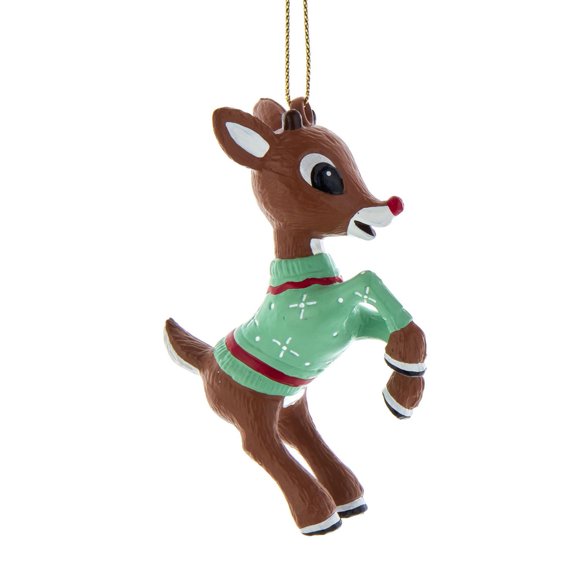 Kurt Adler Rudolph in Sweater Christmas Ornament