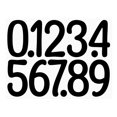 thumbnail image 1 of 4 Inch Large Size Number Stickers, 1 Sheet Self Adhesive House Numbers for Mailbox, Trash Cans - Waterproof Vinyl Numbers Sticker, for Easy Backing Peeling, Bold and Easy-to-Read House Number Labels, 1 of 9
