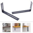 thumbnail image 4 of Miangastore 2pcs Metal Angle Brackets Iron Black for Load Bearing Applications, 4 of 8