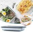 thumbnail image 3 of 7.4inch×12inch Rectangular Glass Baking Dish with Gray Lid 3.08pt（1.7L）, 3 of 6