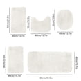 thumbnail image 3 of Leutsin Bathroom Rug Set 5 Piece, Microfiber Plush Bath Mat Sets, Super Absorbent Bath Mats for Bathroom,Non-Slip & Washable Bathroom Rugs,Dry Quickly Bath Rugs, Purple Bathroom Rug Set, 3 of 7