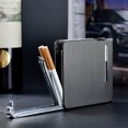 thumbnail image 4 of Flmtop Distributeur d'Étui à Cigarettes 20 Chargé Boîte de Rangement pour Tabac Support Briquet Coupe-Vent, 4 of 10