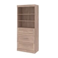thumbnail image 1 of Unité de rangement avec tiroirs 36L Pur de Bestar, brun rustique, 1 of 5