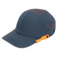 thumbnail image 1 of Bump Hat Baseball Hardhat Peaked Breathable Protective Adjustable for Sports Working Blue with Orange Edge, 1 of 14