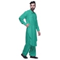 thumbnail image 4 of Atasi Mens Pathani Kurta Pajama Set Long Kurta Pyjama Pants For Men, 4 of 5