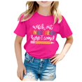 thumbnail image 1 of TZEWGL T-Shirts For Newborn Back To School Season Printed Short Sleeve Crewneck Clothes For Infnants size 2-4T, 1 of 4