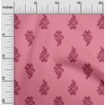 thumbnail image 1 of oneOone Cotton Poplin Fabric Leaves & Floral Block Print Fabric BTY 56 Inch Wide, 1 of 4