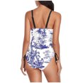 thumbnail image 4 of Birdeem Ensembles de Bikini pour Femmes Dames Mode Multicolore Motif Rétro Imprimé Bikini Découpe au Dos Bretelles Maillot de Bain une Pièce pour Femmes, 4 of 12