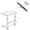 thumbnail image 5 of SOGES Bureau d'Ordinateur Portable Réglable et Mobile pour Lit, Sofa, Petit Espace, Chêne, 5 of 5