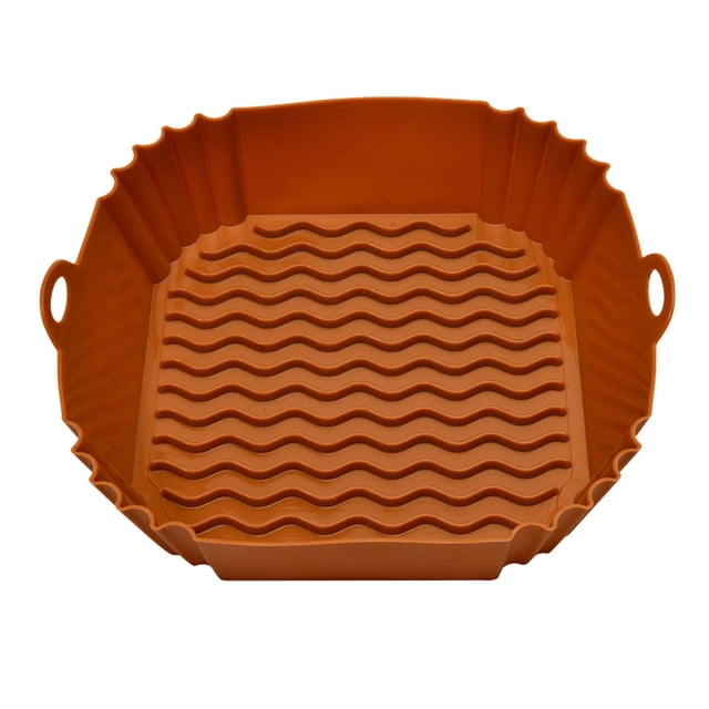 SXcggal Square Air Fryer Silicone Baking Tray Square Air Fryer Silicone Multi Color Durable Healthy Unbreakable Multifunctional Kitchenware