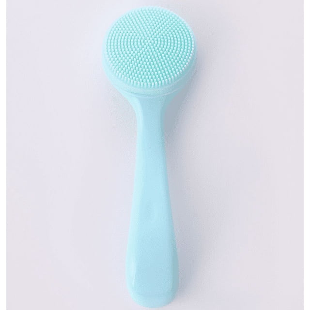 Facial Cleansing Brush Silicone Face For Deep Cleaning Exfoliating Blackhead Removing Handheld Gentle Massaging Tool 13 cm