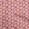 thumbnail image 1 of oneOone Tissu Popeline de Coton Rouge Matériel de Robe Tropicale Tissu Imprimé Tissu au Mètre 42 Pouces de Large, 1 of 5