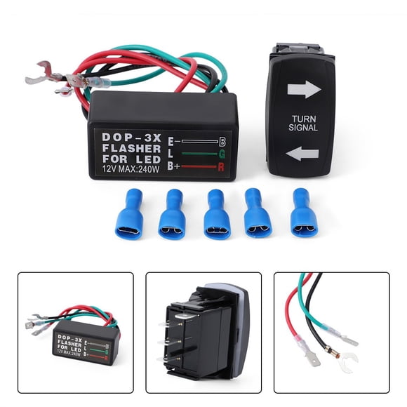 ATV UTV hors Route Clignotants Clignotants Clignotants SPDT LED W / Clignotants 12V