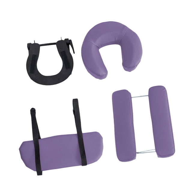 BELOVING Face Cradle with Pillow for Massage Table Soft Complete Set Massage Headrest violet