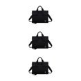 thumbnail image 2 of Youkk Canvas Functional And Practical Handbag For Women Classic And Timeless Style Gift Handbags For Women black 3Set, 2 of 6