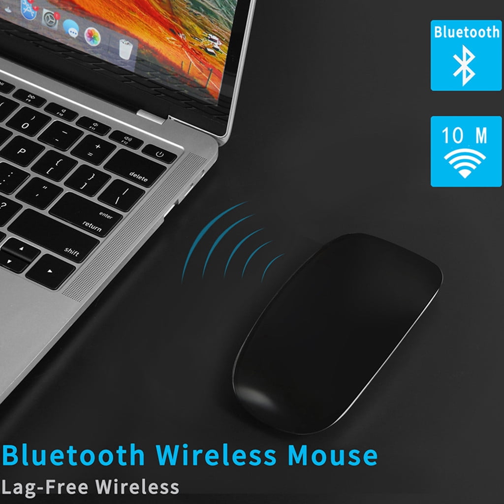 EGNMCR Mouse, Gaming Mouse Ultra-Thin Wireless Bluetooth Mouse Travel Portable Mini 1200DPI Mice For Tablet Wireless Mice