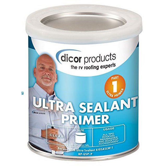 Dicor Corp. Apprêt pour Scellant de Toit RP-USP-P Scellant de Toit; Transparent; 1 Pinte Can; Simple