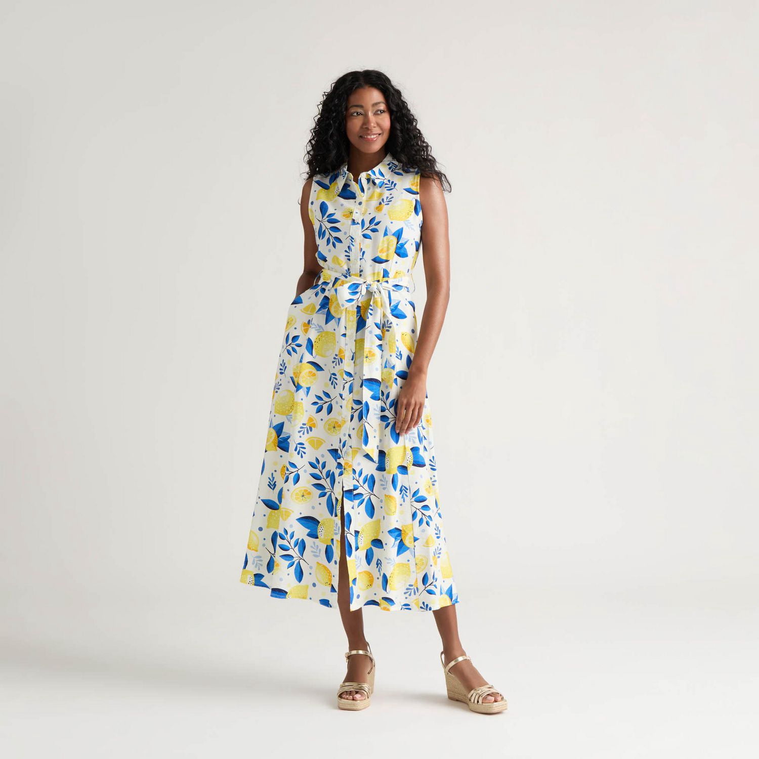Mexx Women’s Printed Button Front Woven Dress