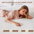 thumbnail image 2 of 4" Full Mattress Topper with Removable Fitted Cover | Ice Cooling Silk Fabric | Bestier High-Density Gel Memory Foam Bed Topper, 2 of 10