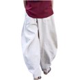 thumbnail image 1 of Birdeem Pantalon Ample Décontracté pour Femmes avec Poches Mode Combinaison en Coton et Lin, 1 of 6