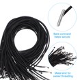 thumbnail image 3 of Uxcell Elastic Barbed Cord Loop Stretch Round String with Metal Barb Fasteners for Hats Masks Menus Crafting Book 50 Pcs Black 13 in, 3 of 7